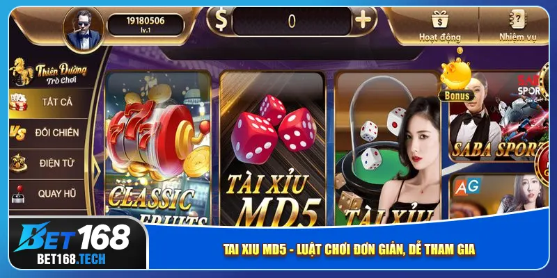 Tài xỉu md5 - Luật chơi đơn giản, dễ tham gia